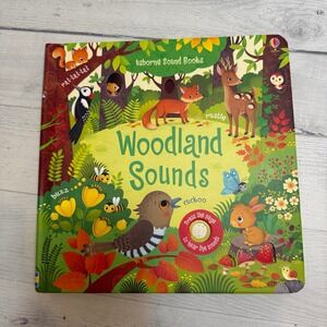 Usborne Paper Pie woodland sounds board‎ book